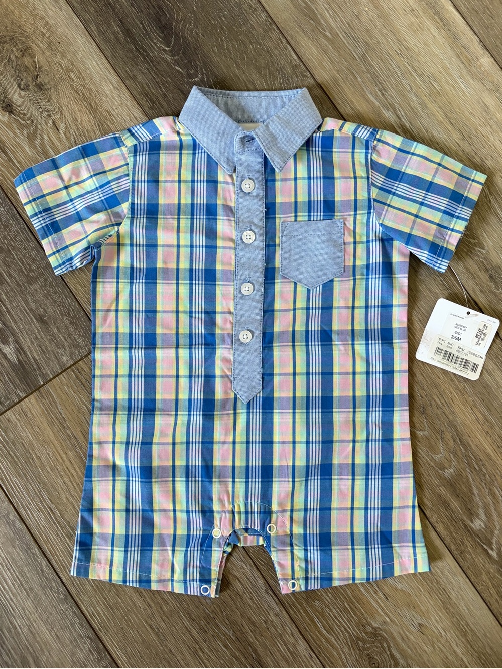 Starting Out Short Sleeve Romper 3/6 Months NWT